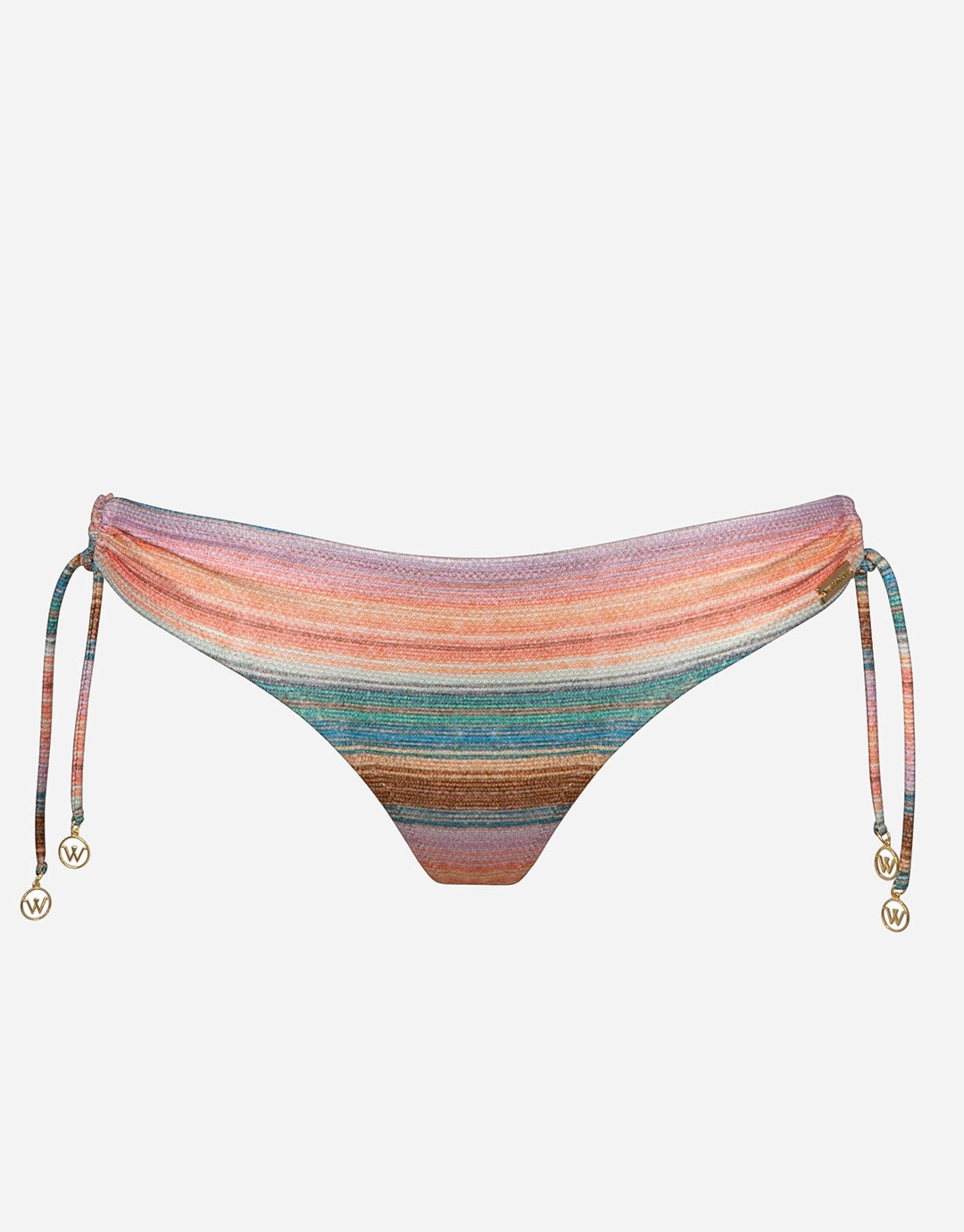 Pastel Sunset  Bikini Pant - Pink Stripe Swim Womens - one-pieces cheap