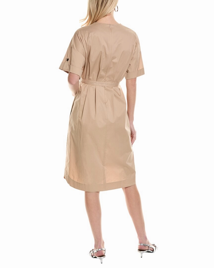 Peserico womens  Midi Dress, 46, Beige