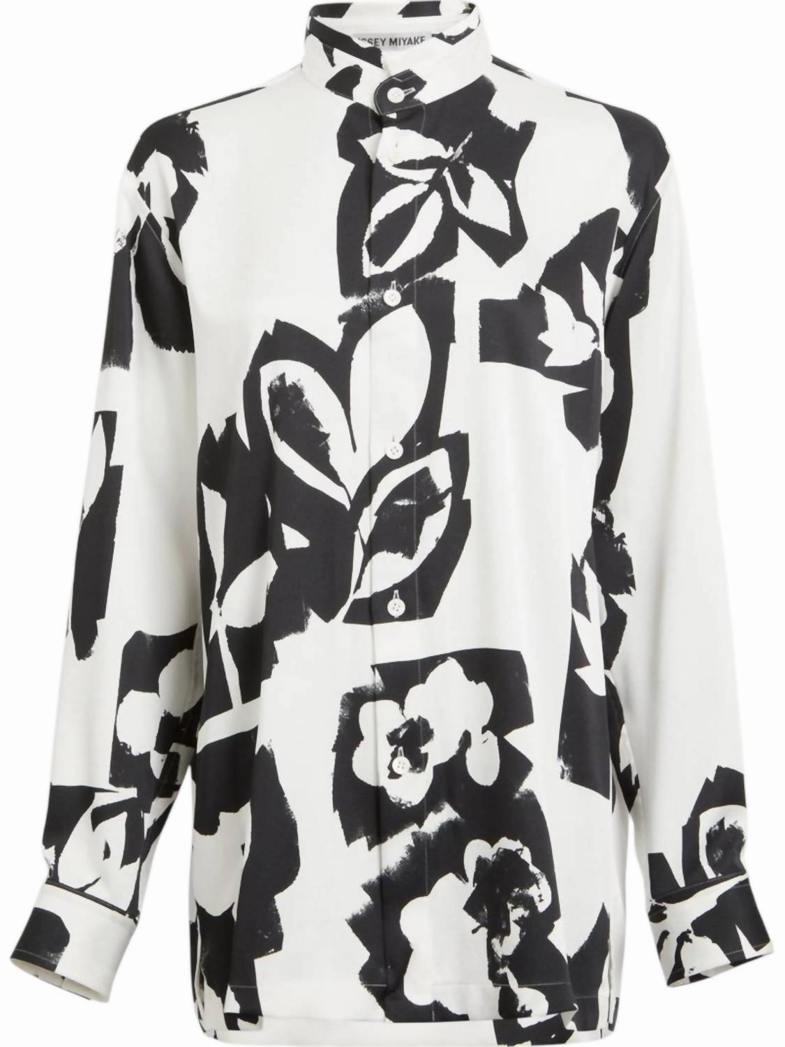 Physiotype Satin Long Sleeve Shirt In Frost White