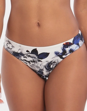 Picturesque Regular Bikini Bottom - Ink White Jets - Jets swimwear best price