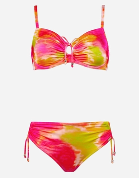 Pink Aqua Underwired Bikini Set - Pink Mix Swim Womens - beachwear discount