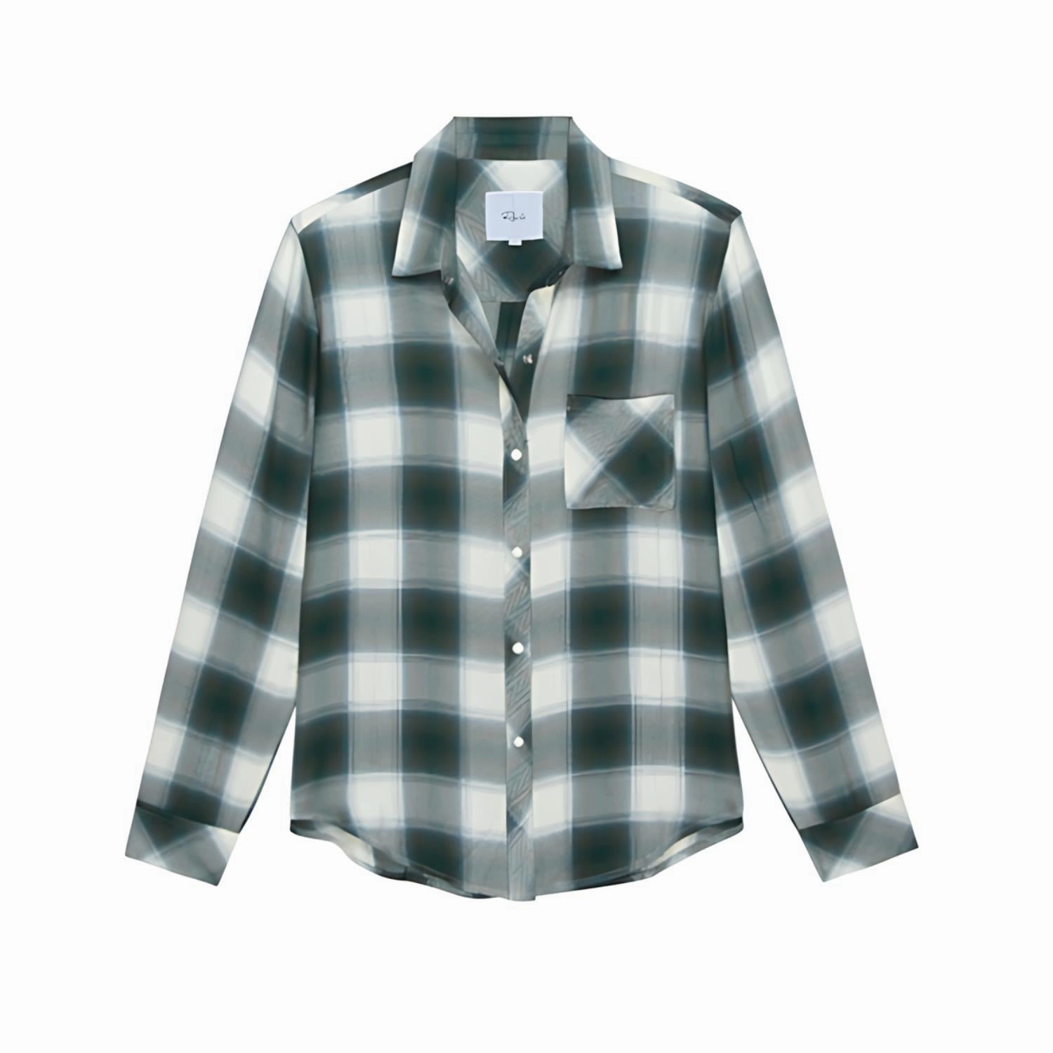 Plaid Button Down Shirt In Olive Plaid