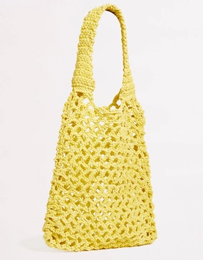 Plaited Rope Tote Bag - Celery Seafolly - Seafolly bikinis sale