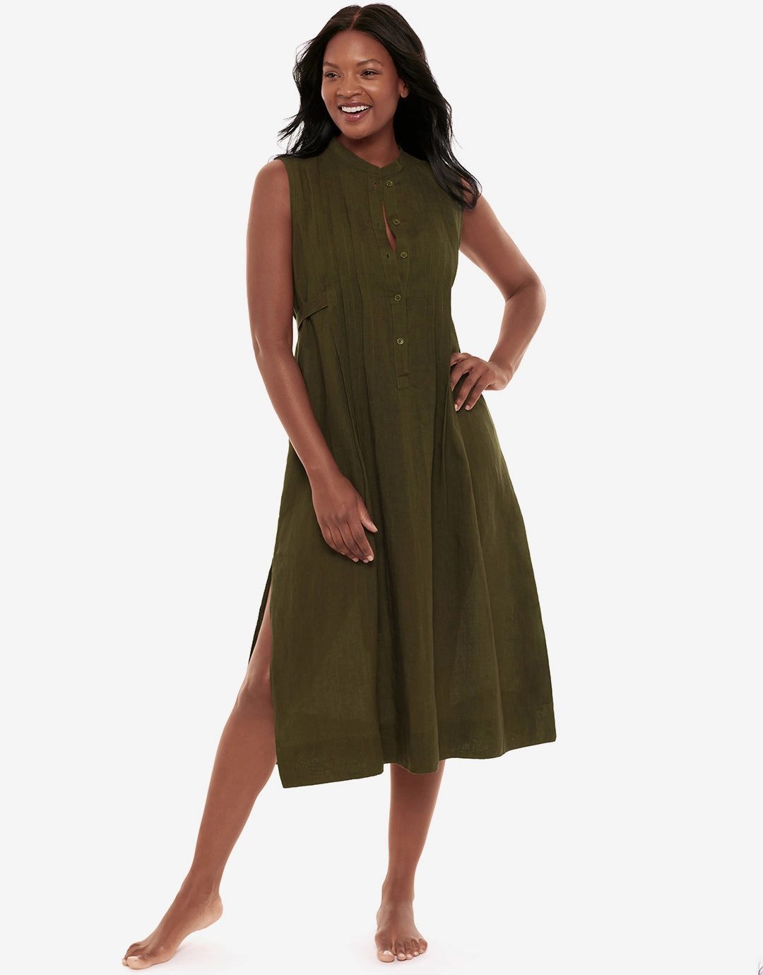Pleated Beach Dress - Nori Swim Womens free shipping