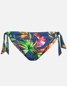 Plunge Tie Side Bikini Pant - Indigo Rainbow Swim Womens - one-pieces cheap