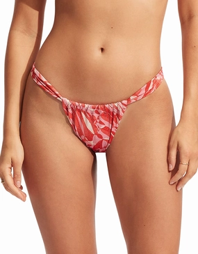 Poolside Rio Bikini Pant - Pink Chintz Seafolly - Seafolly bikinis sale