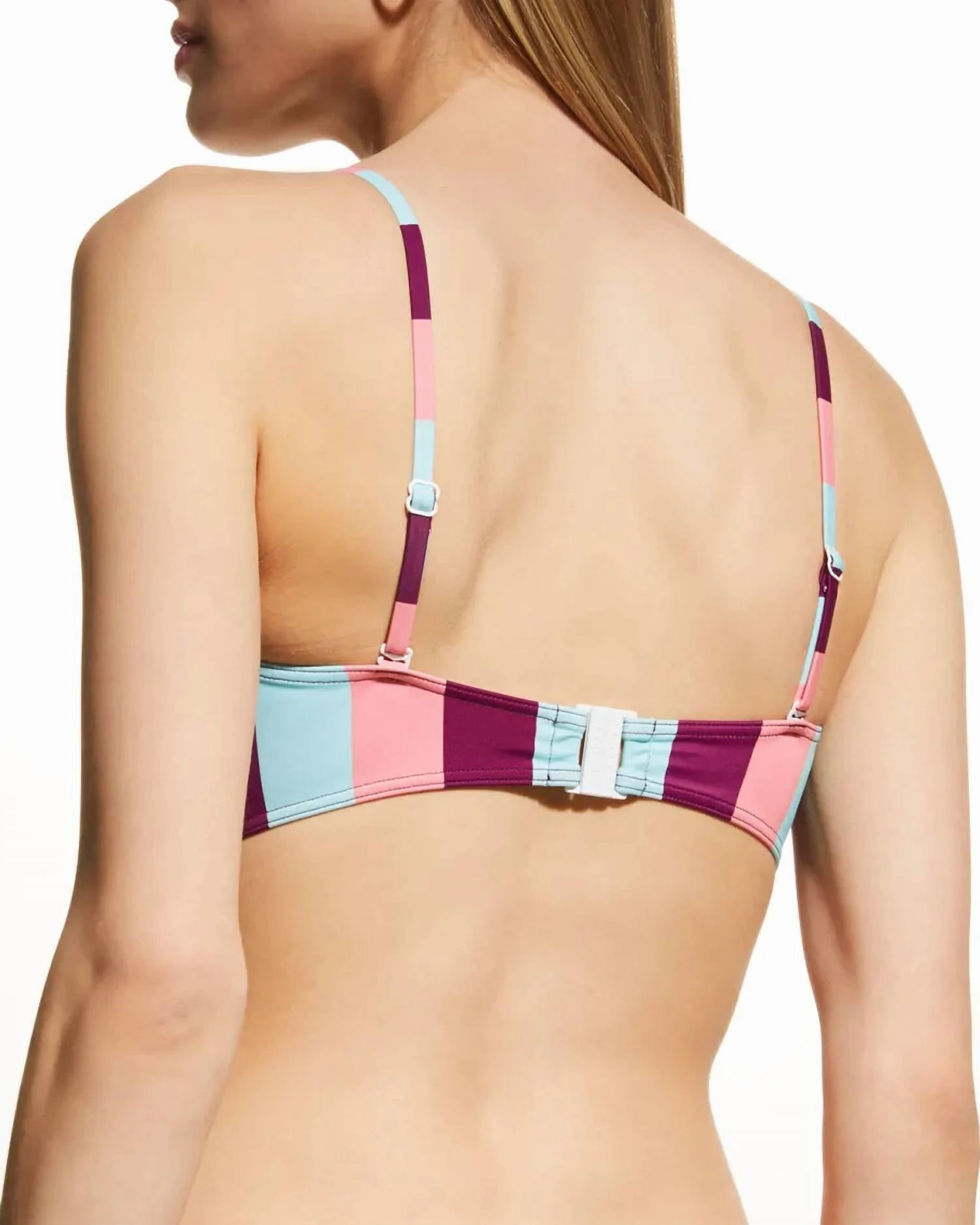 Poppy Bikini Top In Salmon Rose Multi