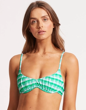 Portofino Sweetheart Underwire Bikini Top - Jade Seafolly - Seafolly bikinis sale