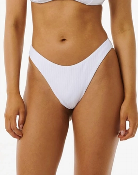 Premium Surf High Leg Bikini Bottoms In White Swim Womens - scoop neck swimsuits