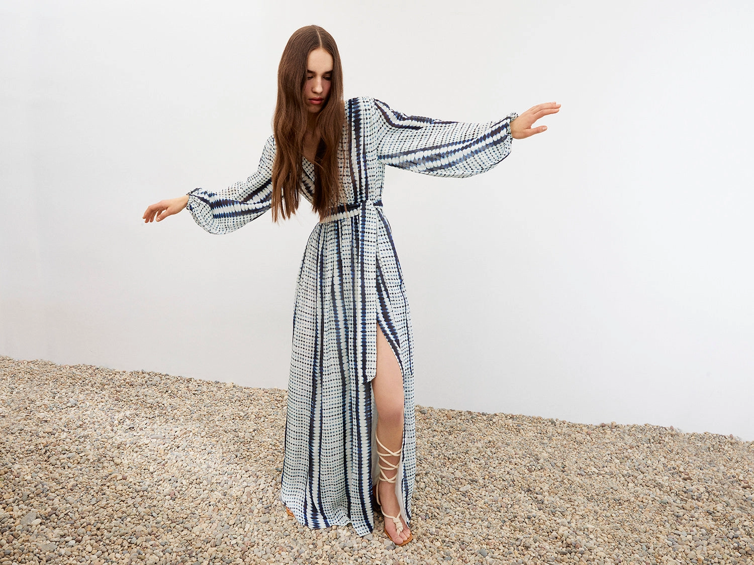 Printed Long Dress