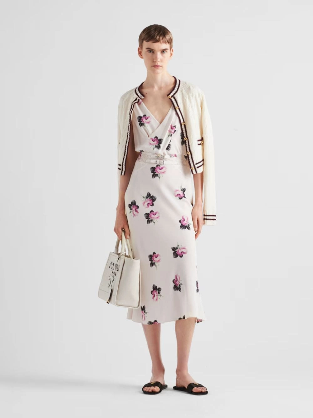 Printed Sabl Midi Dress