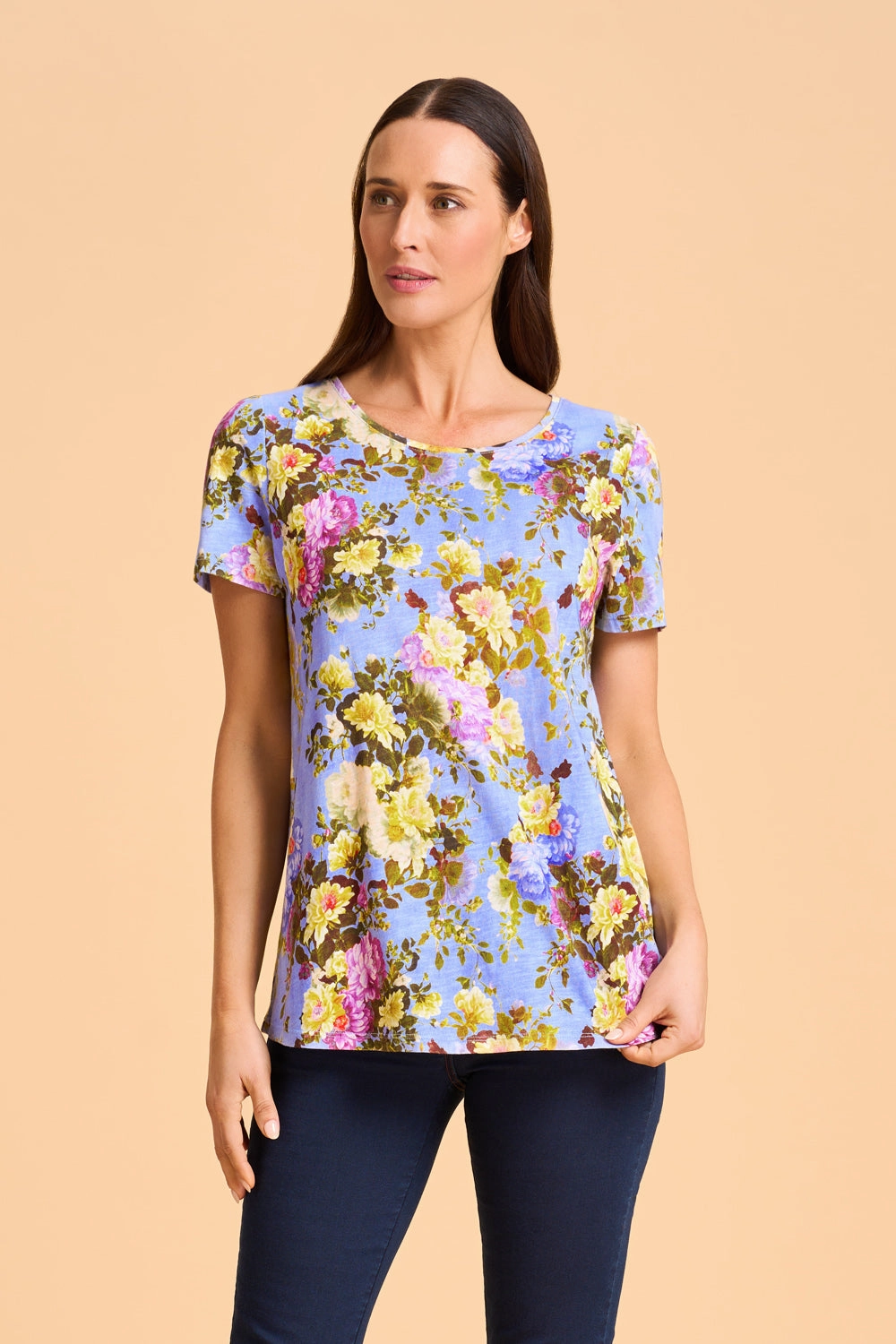 Printed T-Shirt - Chantilly Rose