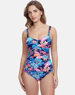 Profile Bohemian Gypsy D Cup Swimsuit - Navy Gottex - Gottex swimsuits discount
