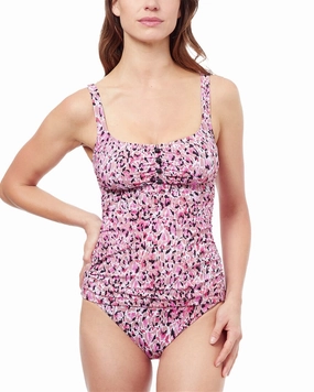 Profile by Gottex Pretty Wild D-Cup Tankini Swim Womens - tie-side bikinis