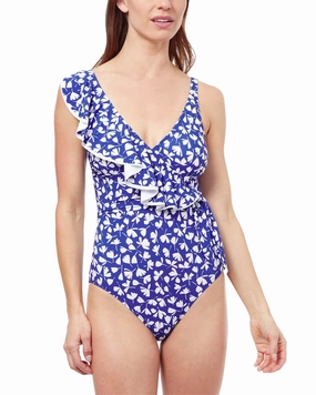 Profile by Gottex Summertime V Neck One-Piece Swim Womens - tie-side bikinis