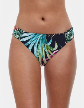 Profile Tropico Ruched Bikini Pant - Black Swim Womens - swimsuits outlet