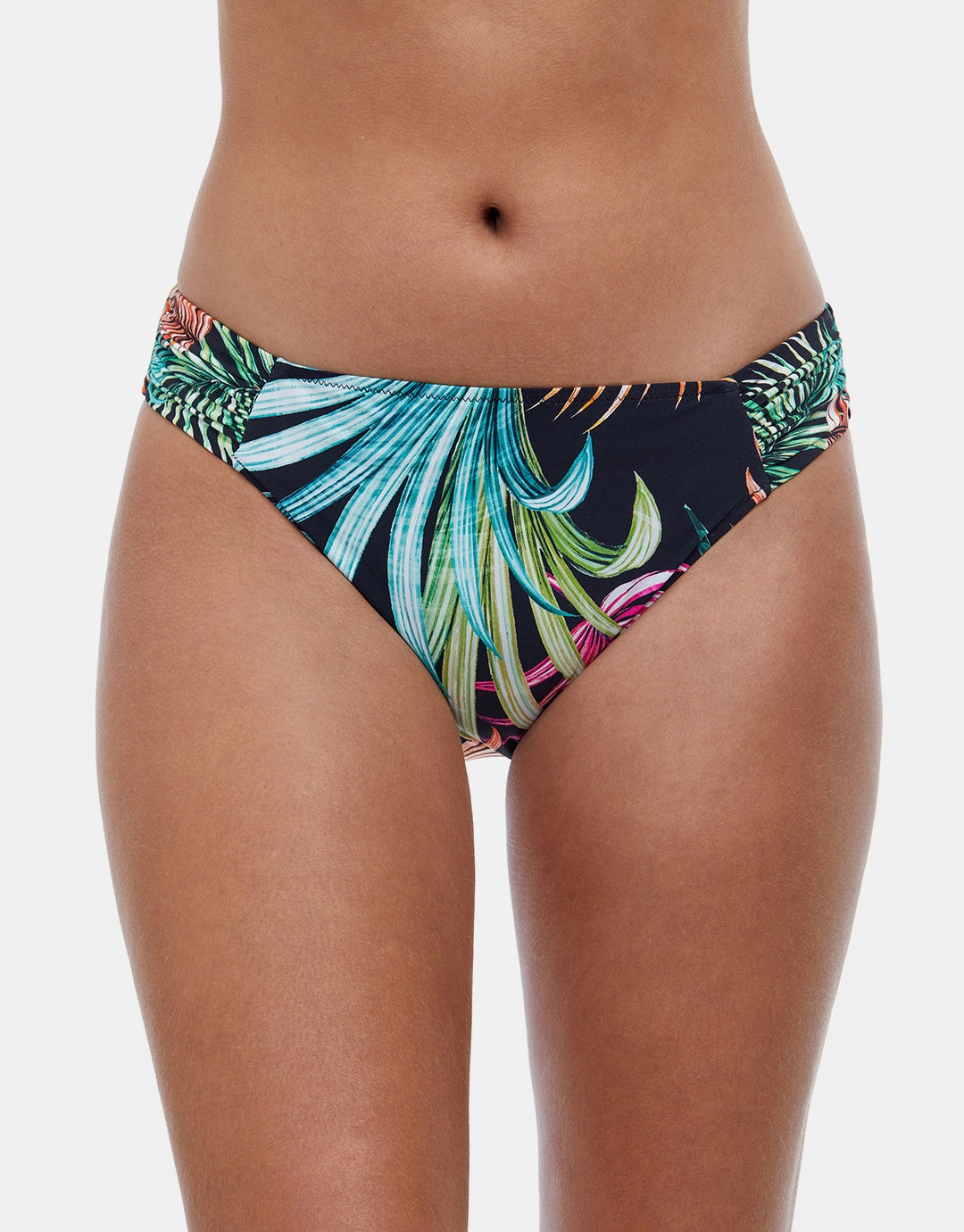 Profile Tropico Ruched Bikini Pant - Black Swim Womens - swimsuits outlet
