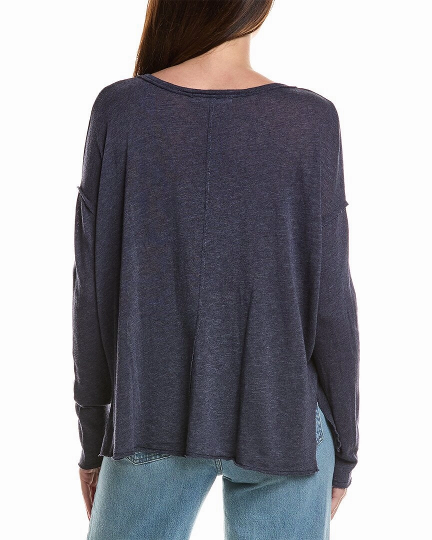Project Social T Mae Textured V-Neck Top