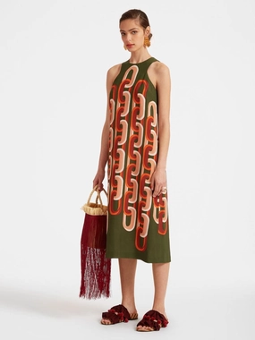 Prometheus Place Camouflage Racer Midi Dress cocktail dresses cheap