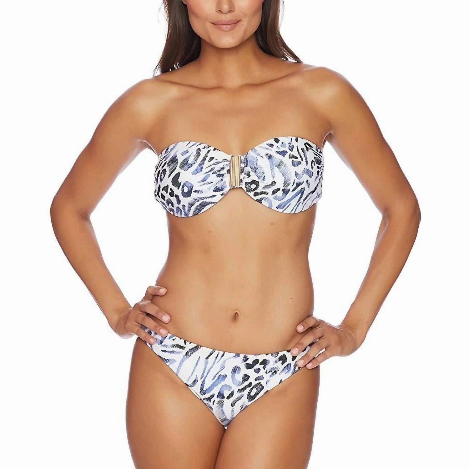 Prowl Molded Bandeau Bikini Top In White Swim Womens - bandeau bikinis clearance