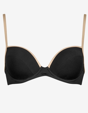 Pura Underwired Bikini Top - Black Camel Maryan Mehlhorn - Maryan Mehlhorn dresses