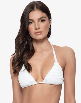 Pure Detail Tri Bikini Top - White Swim Womens - swimsuits outlet