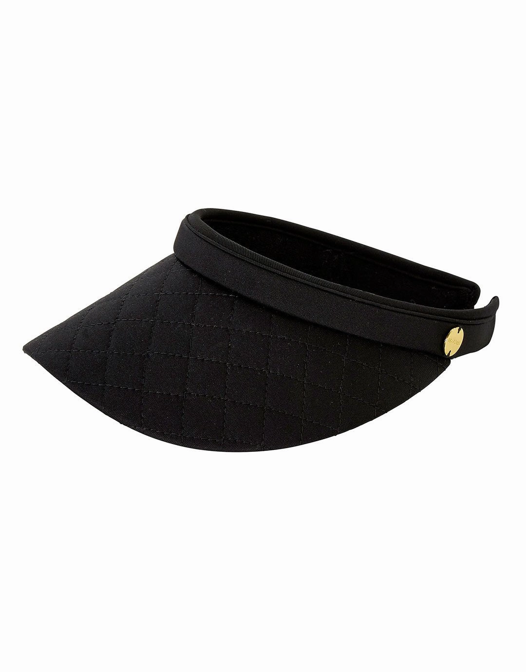 Quilted Visor - Black Seafolly - Seafolly bikinis sale
