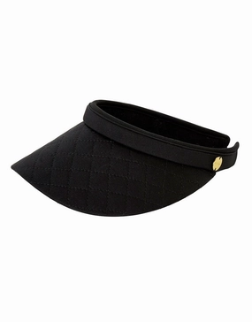 Quilted Visor - Black Seafolly - Seafolly bikinis sale