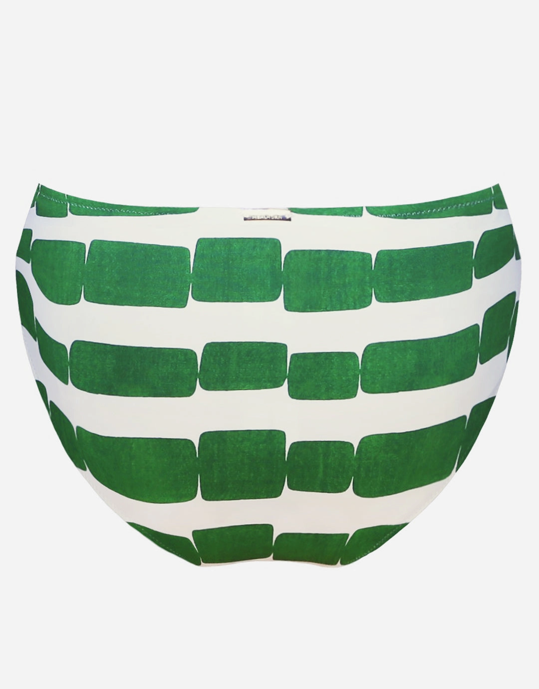 Radiance Bikini Pant - White and Clover