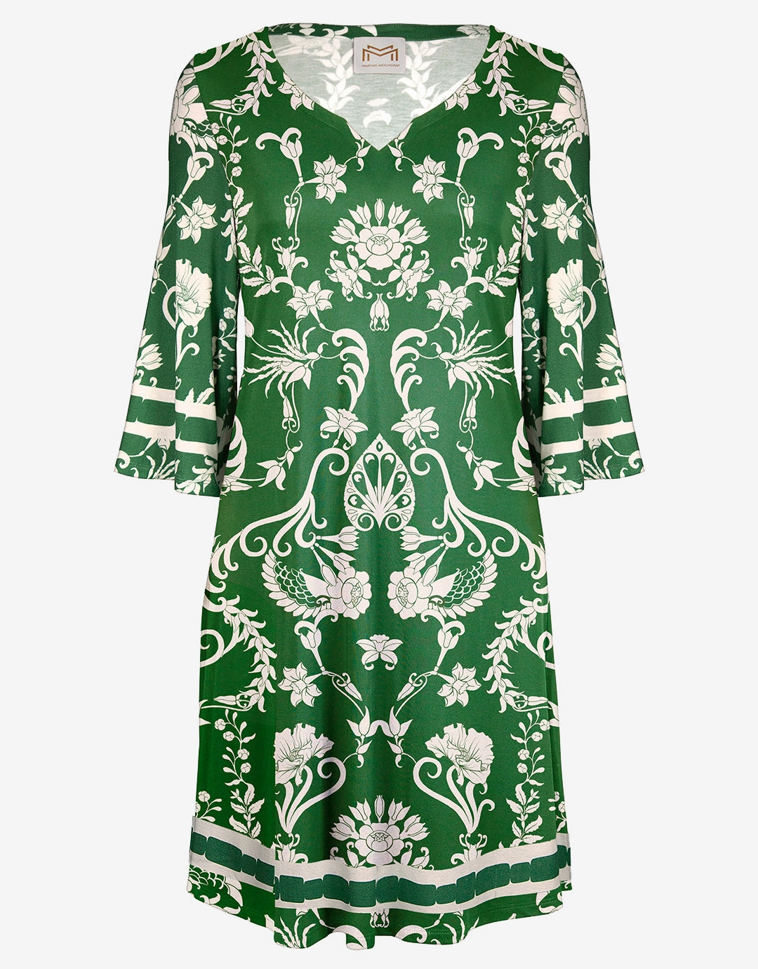 Radiance Tunic Dress - White and Clover Maryan Mehlhorn - Maryan Mehlhorn dresses