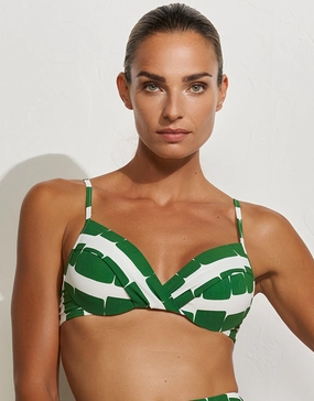 Radiance Underwired Padded Bikini Top - White and Clover Maryan Mehlhorn - Maryan Mehlhorn dresses