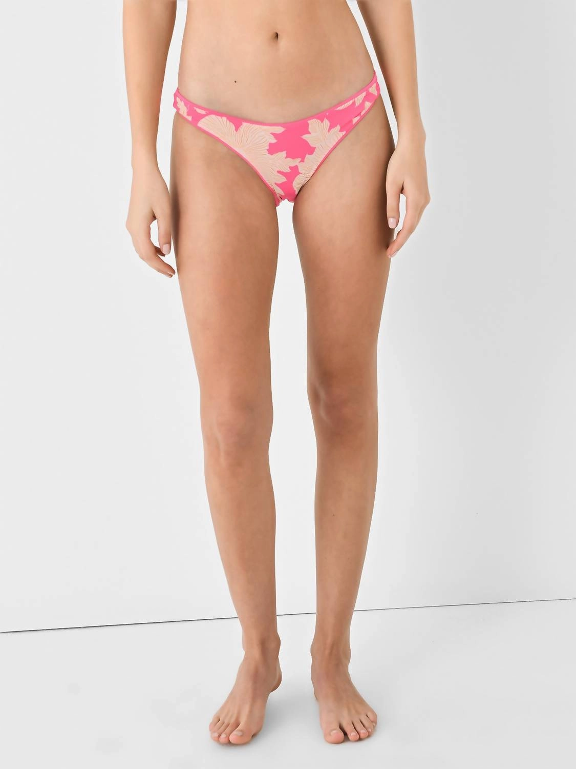 Radiant Flirt Thin Side Bikini Bottom In Pink