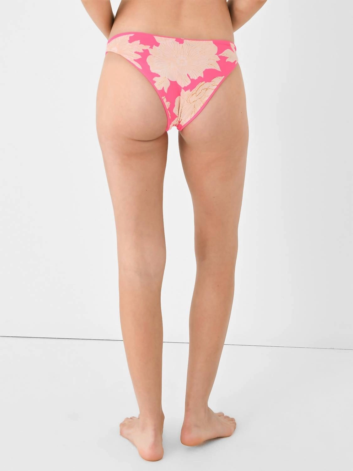 Radiant Flirt Thin Side Bikini Bottom In Pink