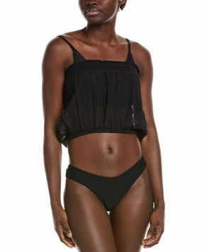 Ramy Brook Louise Silk-Blend Top Swim Womens - retro swimwear outlet