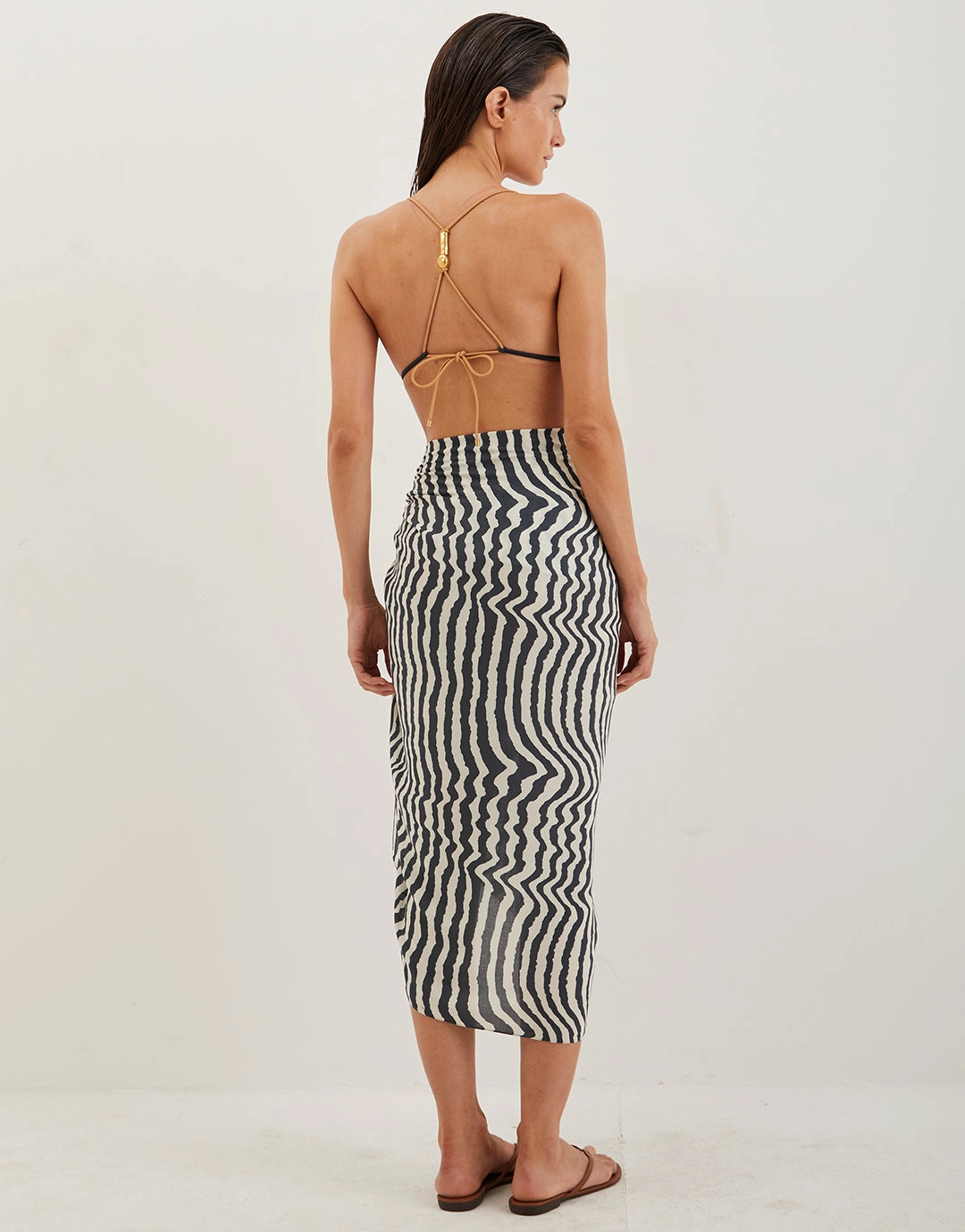Ravine Printed Sarong - Stripe