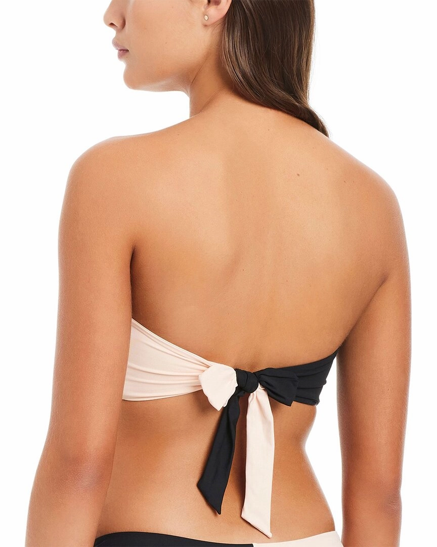 Red Carter Colorblock Bandeau Top
