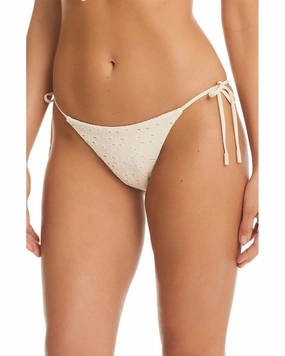 Red Carter Eyelet Tie Side Swim Bottoms Swim Womens - ruffle swimwear best price