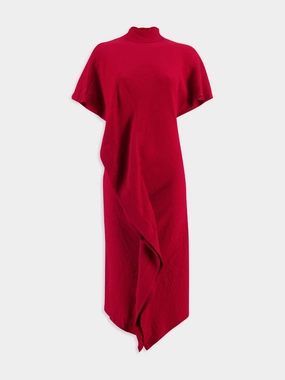 Red Love Short-Sleeve Midi Dress cocktail dresses cheap