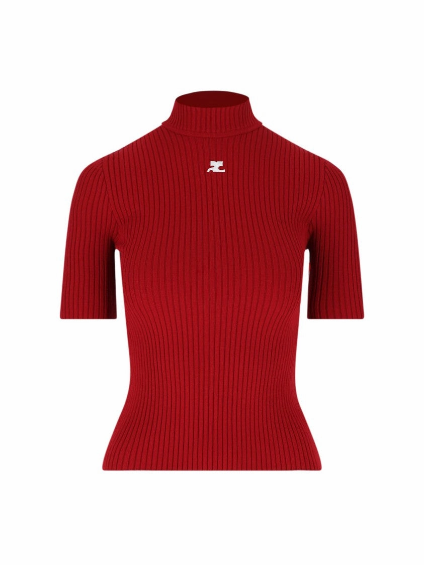 Reedition" Ribbed Top  Red
