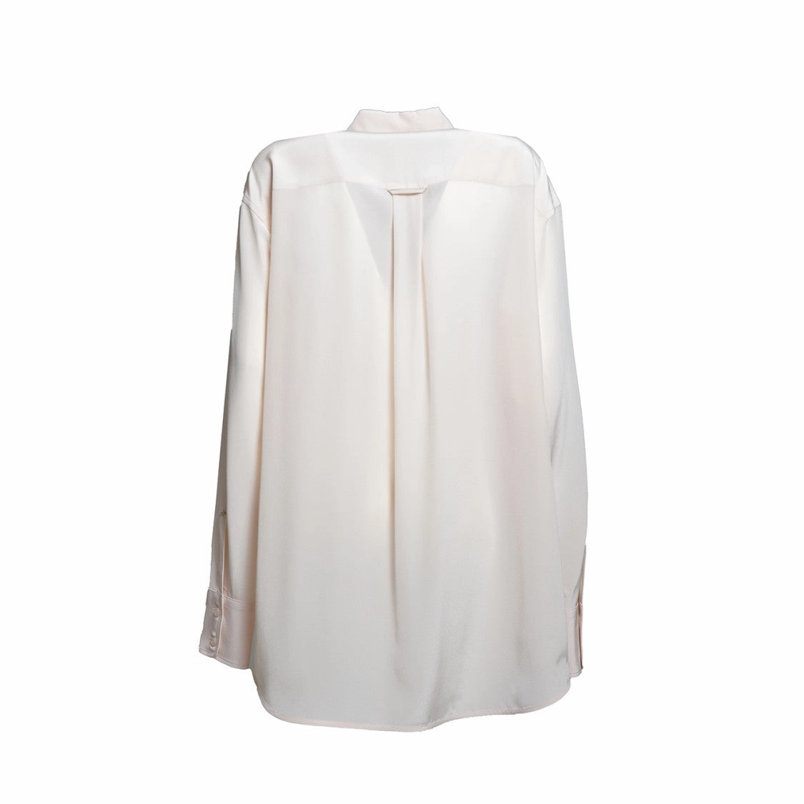 Relaxed-Fit Silk Crpe De Chine Blouse