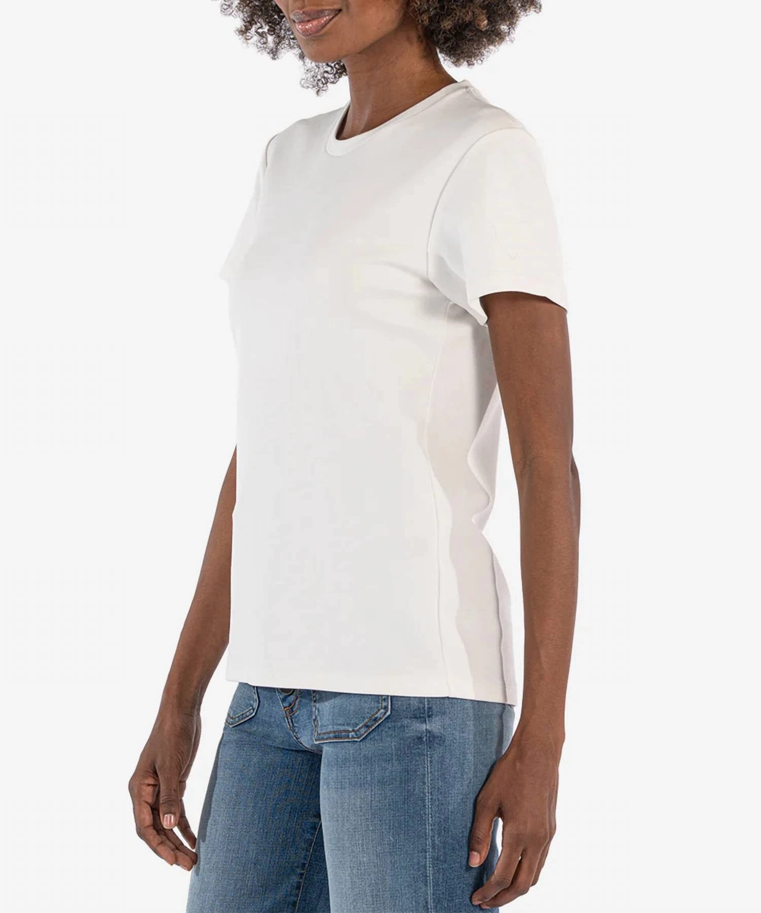 Remington Scoop Neck T-Shirt In Ivory