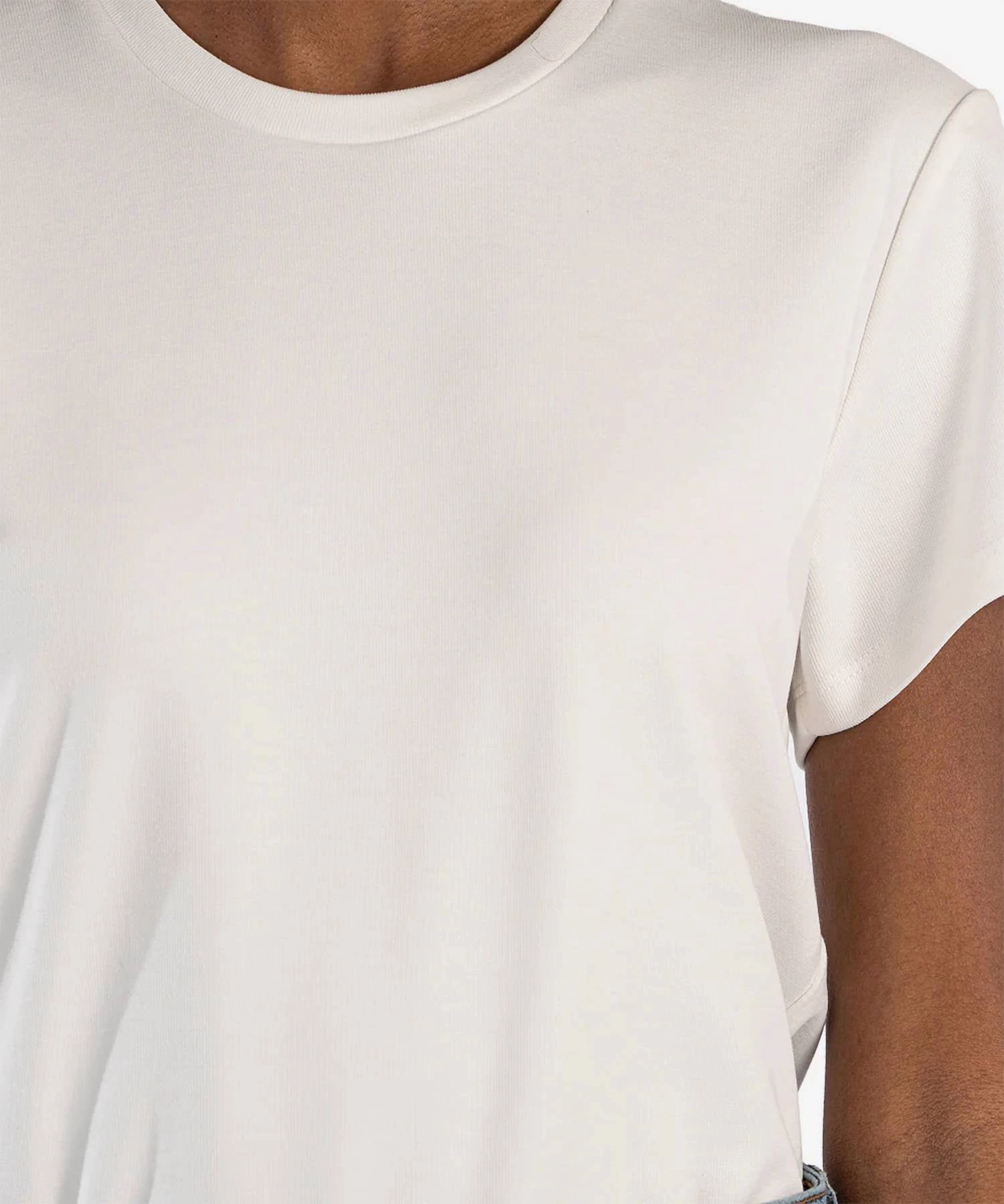Remington Scoop Neck T-Shirt In Ivory