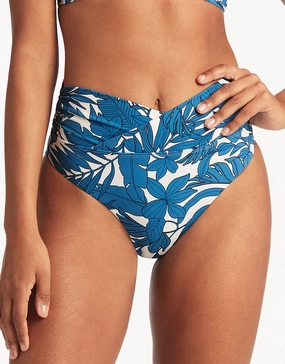 Retreat Wrap High Waist Bikini Pant - Lagoon Swim Womens - one-pieces cheap
