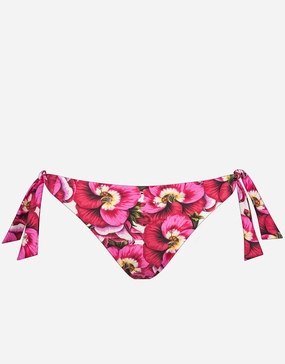 Revelation Tie Side Bikini Pant - Pansy Pink Maryan Mehlhorn - Maryan Mehlhorn dresses