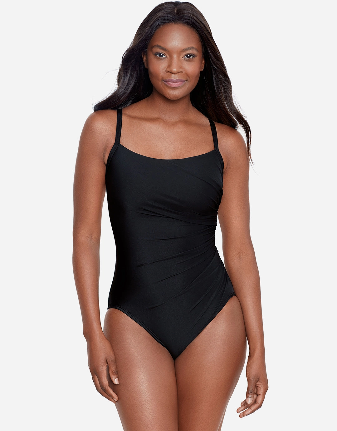 Rock Solid Starr Swimsuit - Black Miraclesuit - Miraclesuit swimwear clearance