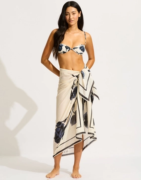 Rococo Sarong - Black Seafolly - Seafolly bikinis sale