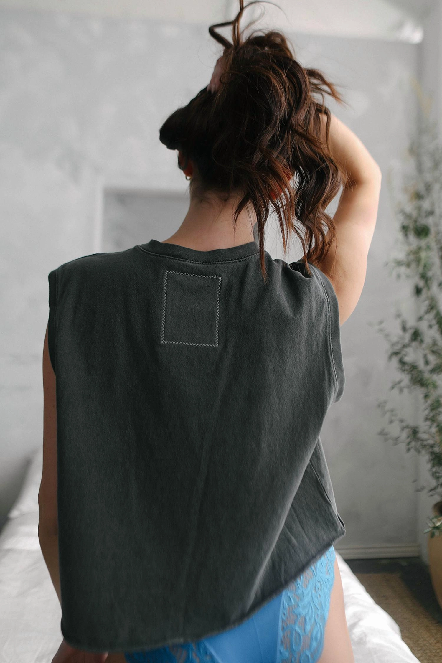 Rolling Stones Hot Stuff Tank In Vintage Black