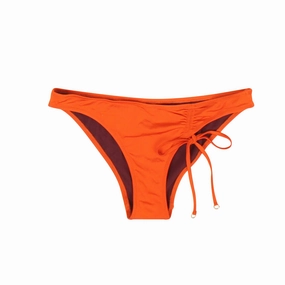 Rose Marin Goldie Bottom - Ruggine Swim Womens - shirred swimwear