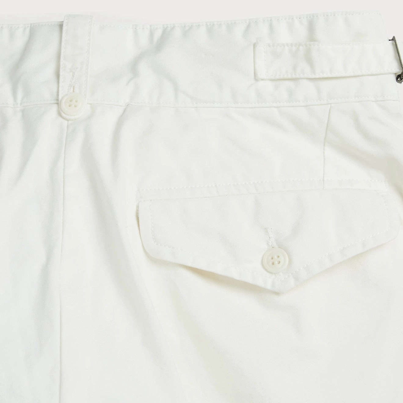 RRL by Ralph Lauren Womens Cropped Poplin Wide-Leg Trouser White