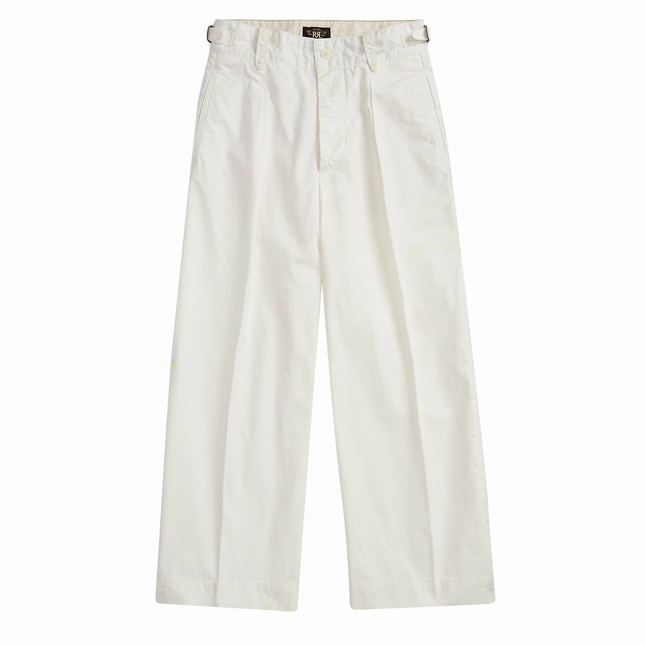 RRL by Ralph Lauren Womens Cropped Poplin Wide-Leg Trouser White womens pants flash sale